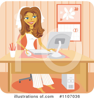 Office Clipart #1107036 by Amanda Kate