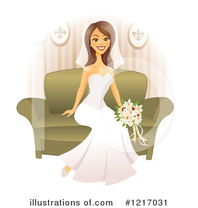 Royalty-Free (RF) Bride Clipart Illustration by Amanda Kate - Stock Sample #1217031