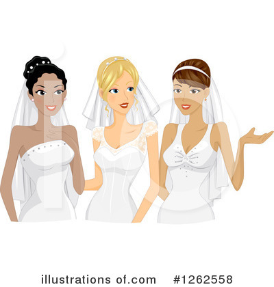 Royalty-Free (RF) Bride Clipart Illustration by BNP Design Studio - Stock Sample #1262558