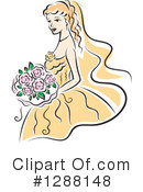 Bride Clipart #1288148 by Vector Tradition SM