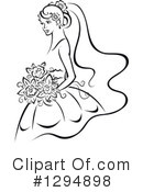 Bride Clipart #1294898 by Vector Tradition SM