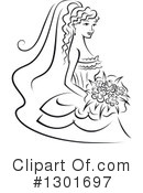Bride Clipart #1301697 by Vector Tradition SM