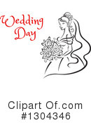 Bride Clipart #1304346 by Vector Tradition SM