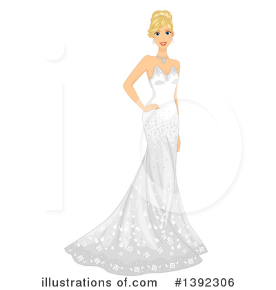 Royalty-Free (RF) Bride Clipart Illustration by BNP Design Studio - Stock Sample #1392306