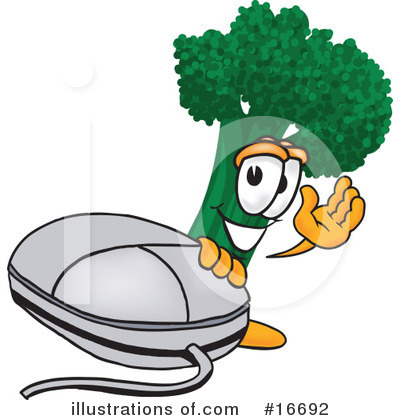 Broccoli Character Clipart #16681 - Illustration by Toons4Biz