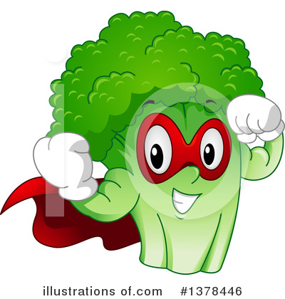 Royalty-Free (RF) Broccoli Clipart Illustration by BNP Design Studio - Stock Sample #1378446