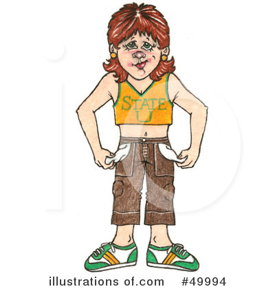 College Girl Clipart #49994 by LoopyLand