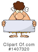 Brunette Cave Woman Clipart #1407320 by Hit Toon