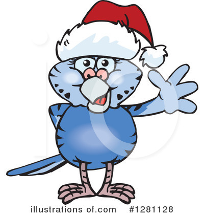 Budgie Clipart #1281128 by Dennis Holmes Designs