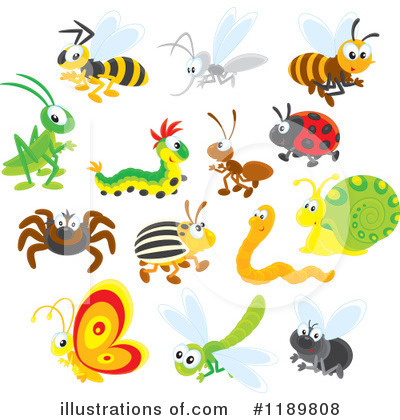 Royalty-Free (RF) Bugs Clipart Illustration by Alex Bannykh - Stock Sample #1189808