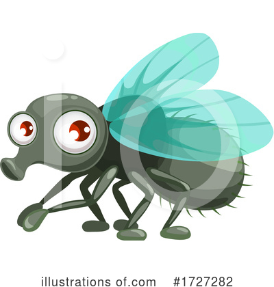 House Fly Clipart #1727282 by Vector Tradition SM