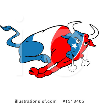 Bull Clipart #1318405 by LaffToon