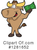 Bull Mascot Clipart #1281652 by Mascot Junction