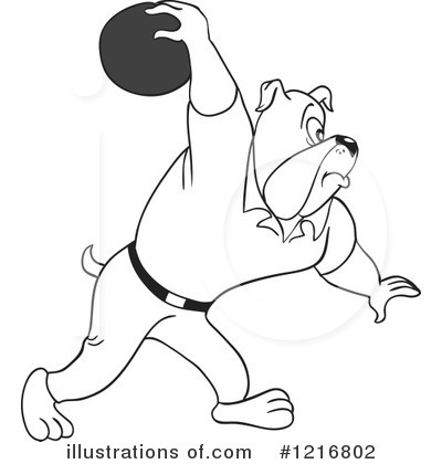 Royalty-Free (RF) Bulldog Clipart Illustration by LaffToon - Stock Sample #1216802