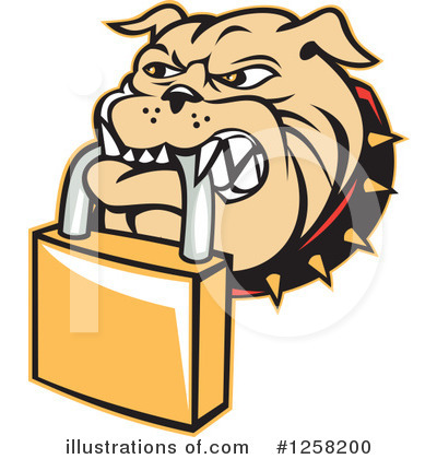 Royalty-Free (RF) Bulldog Clipart Illustration by patrimonio - Stock Sample #1258200
