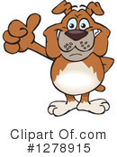 Bulldog Clipart #1278915 by Dennis Holmes Designs