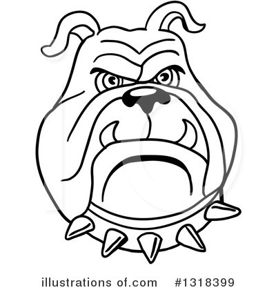 Bulldog Clipart #1318399 by LaffToon