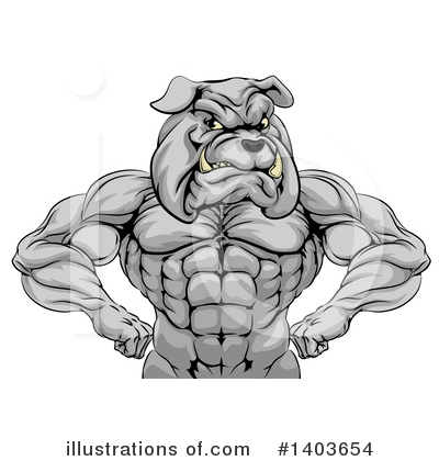 Royalty-Free (RF) Bulldog Clipart Illustration by AtStockIllustration - Stock Sample #1403654