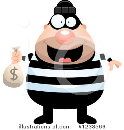 Royalty-Free (RF) Burglar Clipart Illustration by Cory Thoman - Stock Sample #1233566