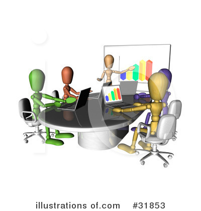 Business Team Clipart #31853 by AtStockIllustration