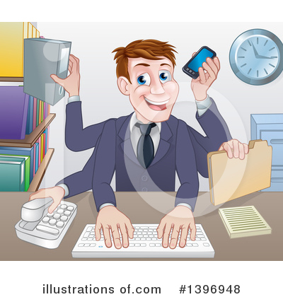 Royalty-Free (RF) Business Man Clipart Illustration by AtStockIllustration - Stock Sample #1396948