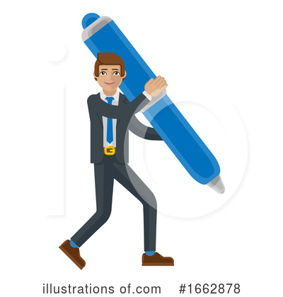 Royalty-Free (RF) Business Man Clipart Illustration by AtStockIllustration - Stock Sample #1662878