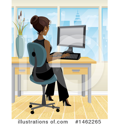 Black Businesswoman Clipart #1462265 by Amanda Kate