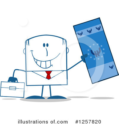 Royalty-Free (RF) Businessman Clipart Illustration by Hit Toon - Stock Sample #1257820