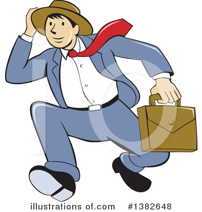 Royalty-Free (RF) Businessman Clipart Illustration by patrimonio - Stock Sample #1382648