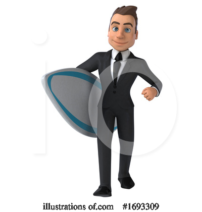 Businessman Clipart #1693309 - Illustration by Julos