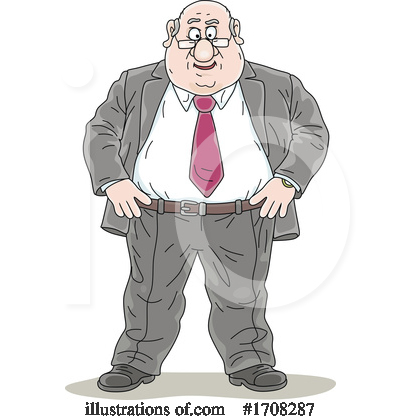 Royalty-Free (RF) Businessman Clipart Illustration by Alex Bannykh - Stock Sample #1708287