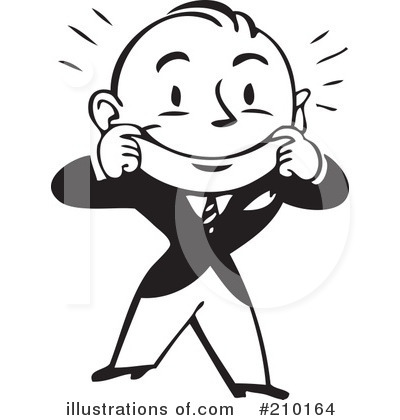 Royalty-Free (RF) Businessman Clipart Illustration by BestVector - Stock Sample #210164