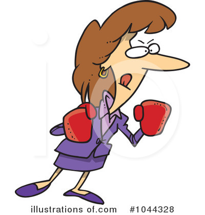 Royalty-Free (RF) Businesswoman Clipart Illustration by toonaday - Stock Sample #1044328