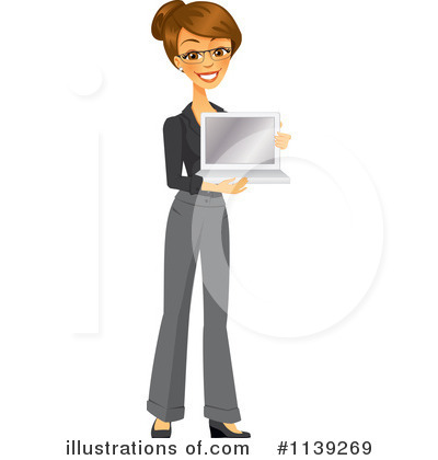 Royalty-Free (RF) Businesswoman Clipart Illustration by Amanda Kate - Stock Sample #1139269