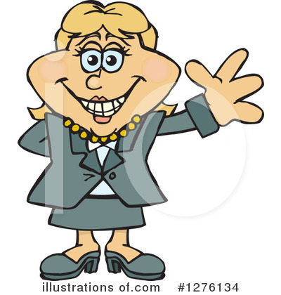 Businesswoman Clipart #1276134 by Dennis Holmes Designs