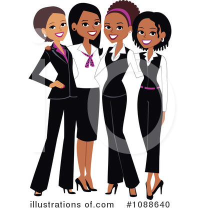 Black Businesswoman Clipart #1088640 by Monica
