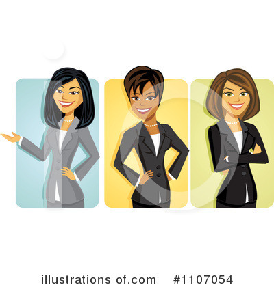 Business Woman Clipart #1107054 by Amanda Kate
