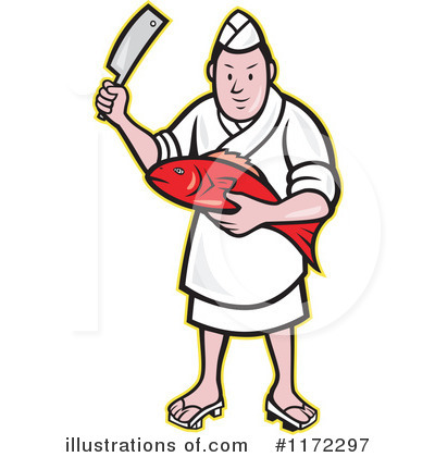 Royalty-Free (RF) Butcher Clipart Illustration by patrimonio - Stock Sample #1172297