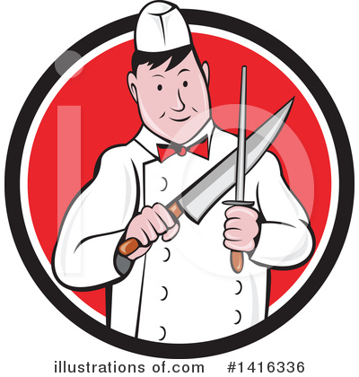 Royalty-Free (RF) Butcher Clipart Illustration by patrimonio - Stock Sample #1416336