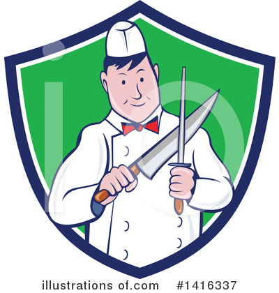 Royalty-Free (RF) Butcher Clipart Illustration by patrimonio - Stock Sample #1416337