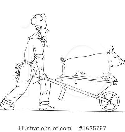 Royalty-Free (RF) Butcher Clipart Illustration by patrimonio - Stock Sample #1625797