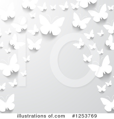 Royalty-Free (RF) Butterflies Clipart Illustration by vectorace - Stock Sample #1253769