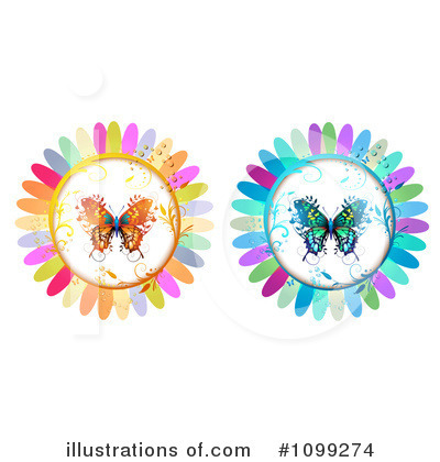 Royalty-Free (RF) Butterfly Clipart Illustration by merlinul - Stock Sample #1099274