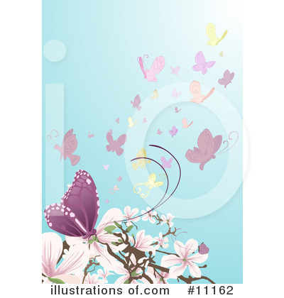 Butterflies Clipart #11162 by AtStockIllustration