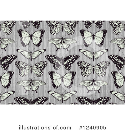 Butterflies Clipart #1240905 by AtStockIllustration
