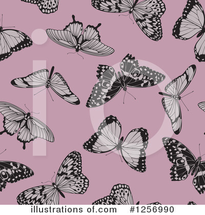 Royalty-Free (RF) Butterfly Clipart Illustration by AtStockIllustration - Stock Sample #1256990