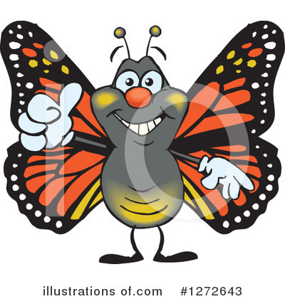 Monarch Clipart #1272643 by Dennis Holmes Designs