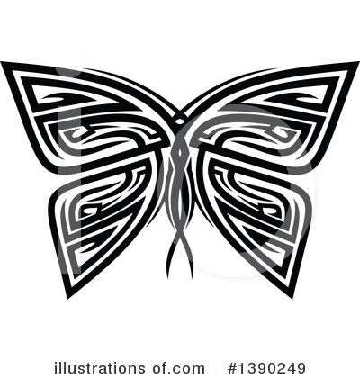 Moths Clipart #1390249 by Vector Tradition SM
