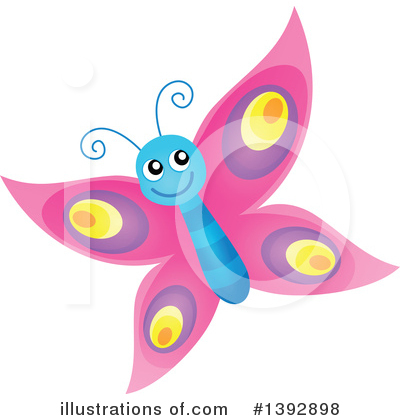 Royalty-Free (RF) Butterfly Clipart Illustration by visekart - Stock Sample #1392898