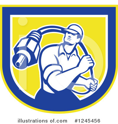 Cable Guy Clipart #1245456 by patrimonio